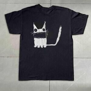 Style Cat Chaotic Scribble T Shirt